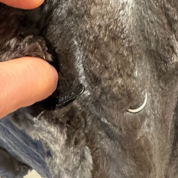 Genuine Rabbit Fur Coat - Picture 3 of 9